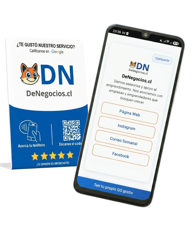 Así se ve tu GO: un solo link con tus redes, WhatsApp y tu web